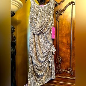 NWT Betsy Johnson Leopard Print Dress